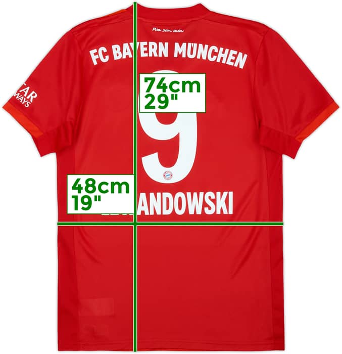 2019-20 Bayern Múnich Local Camiseta Lewandowski #9 - 9/10 - (S)