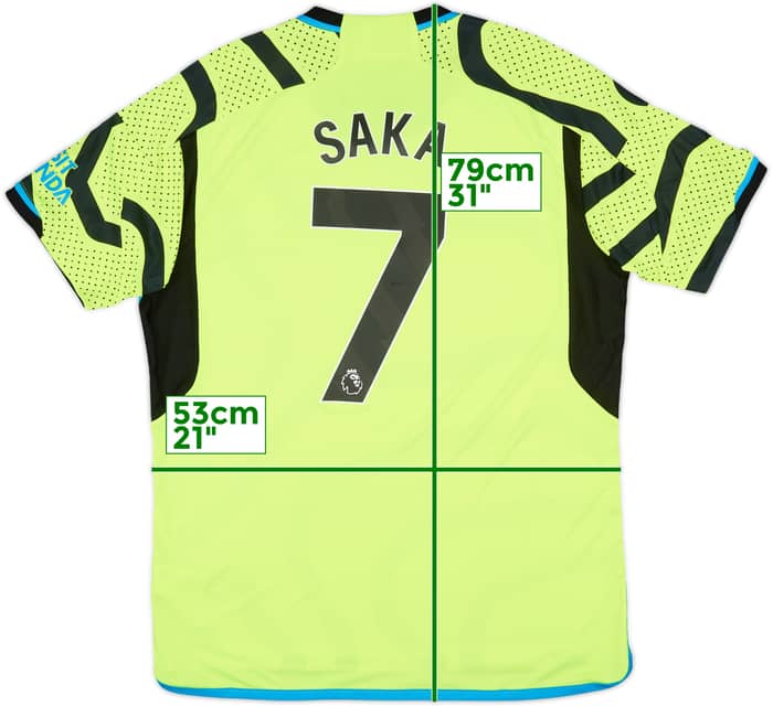 2023-24 Arsenal Away Shirt Saka #7 - 8/10 - (L)
