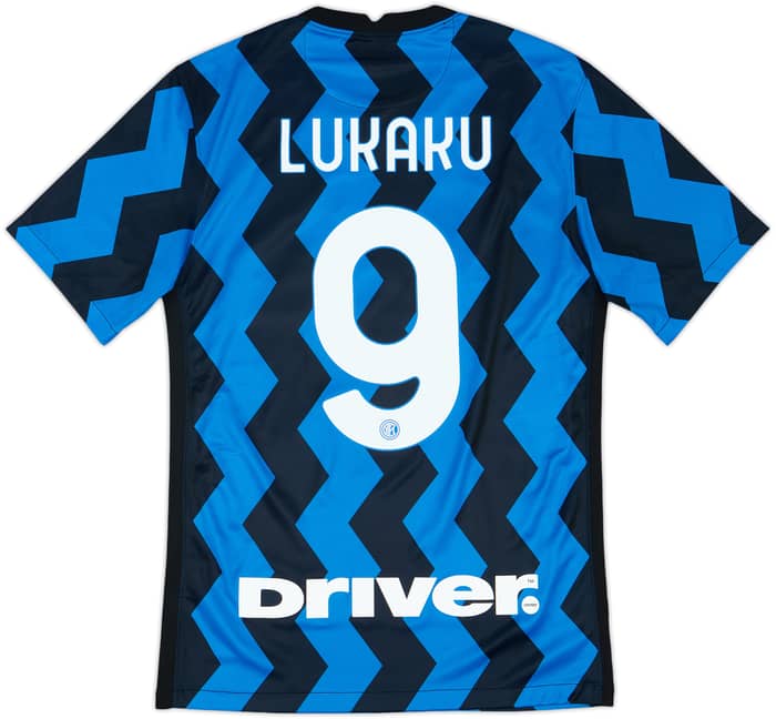 2020-21 Inter Milan Home Shirt Lukaku #9 - 10/10 - (S)