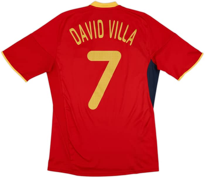 2009 Spain Home Shirt David Villa #7 - 8/10 - (S)