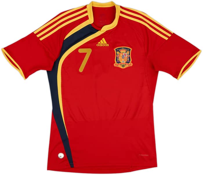 2009 Spain Home Shirt David Villa #7 - 8/10 - (S)