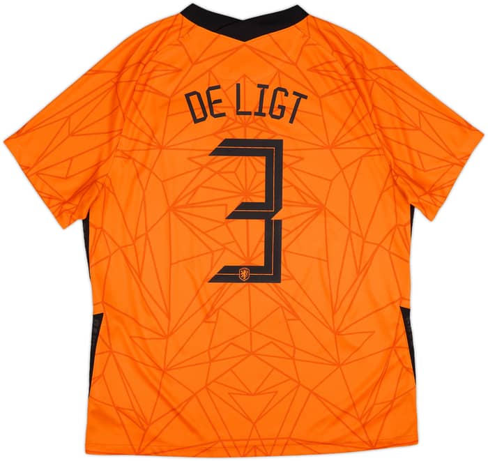 2020-21 Netherlands Home Shirt De Light #3 - 8/10 - (XL)