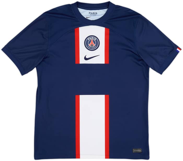 2022-23 Paris Saint-Germain Home Shirt Mbappe #7 - 6/10 - (L)