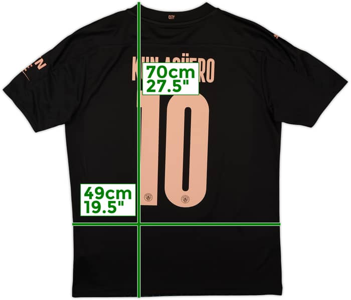 2020-21 Manchester City Away Shirt Kun Aguero #10 - 10/10 - (M)