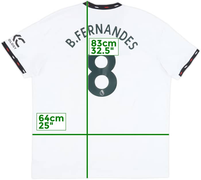 2022-23 Manchester United Away Shirt B.Fernandes #8 - 8/10 - (XXL)