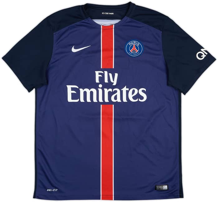 2015-16 Paris Saint-Germain Home Shirt Ibrahimovic #10 - 7/10 - (L)