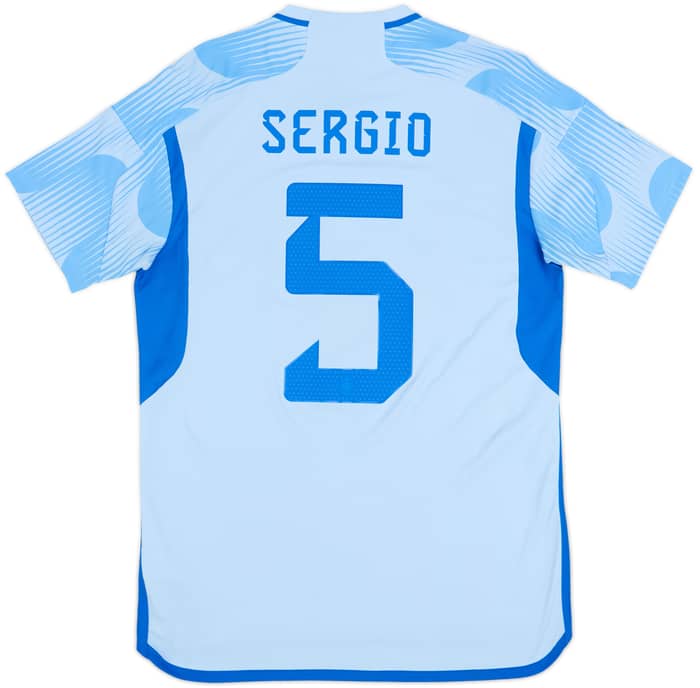 Camiseta de visitante de España 2022-23 Sergio #5 - 6/10 - (M)