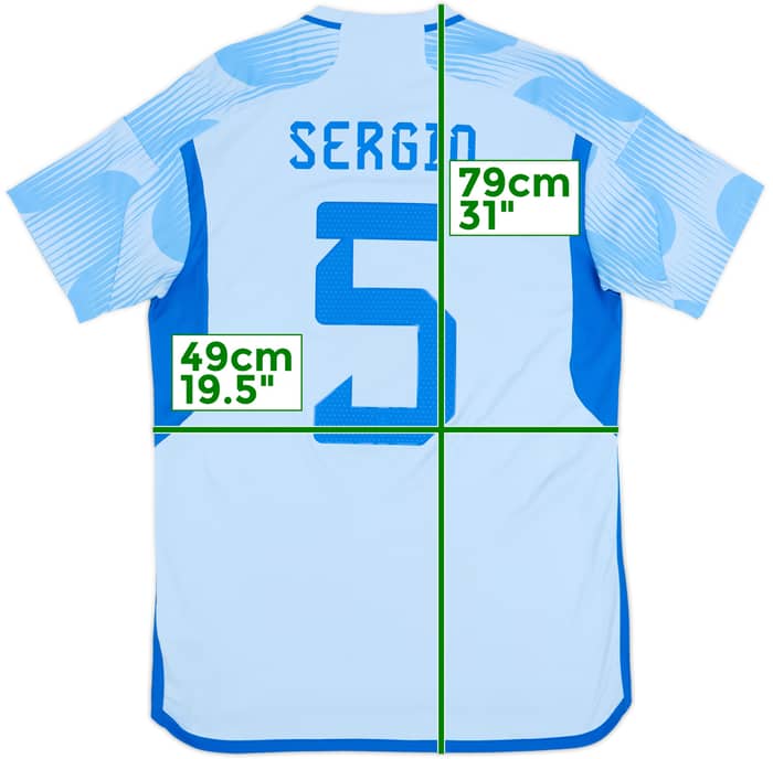 Camiseta de visitante de España 2022-23 Sergio #5 - 6/10 - (M)