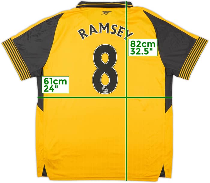 2016-17 Arsenal Away Shirt Ramsey #8 - 8/10 - (XXL)
