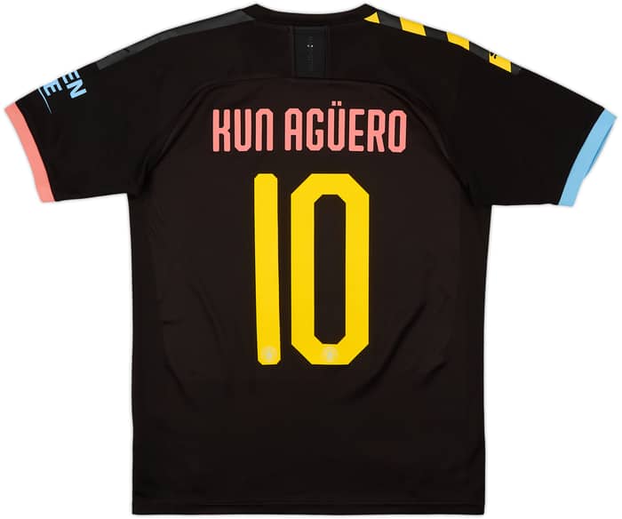 2019-20 Manchester City Away Shirt Kun Aguero #10 - 8/10 - (S)