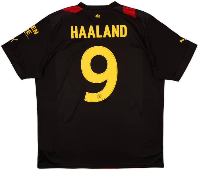 2022-23 Manchester City Away Shirt Haaland #9 - 9/10 - (XL)