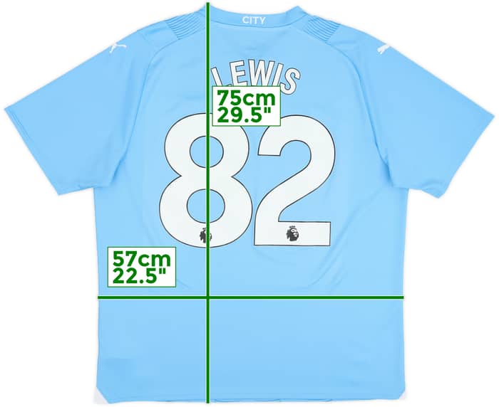 Camiseta de local del Manchester City 2023-24 Lewis #82 - 10/10 - (XL)
