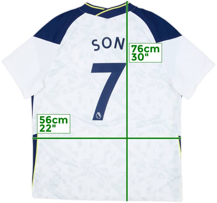 2020-21 Tottenham Home Shirt Son #7 - 10/10 - (XL)