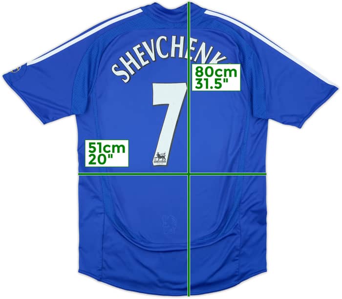 2006-08 Chelsea Home Shirt Shevchenko #7 - 6/10 - (M)