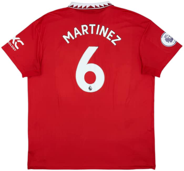 2022-23 Manchester United Home Shirt Martinez #6 - 5/10 - (XXL)
