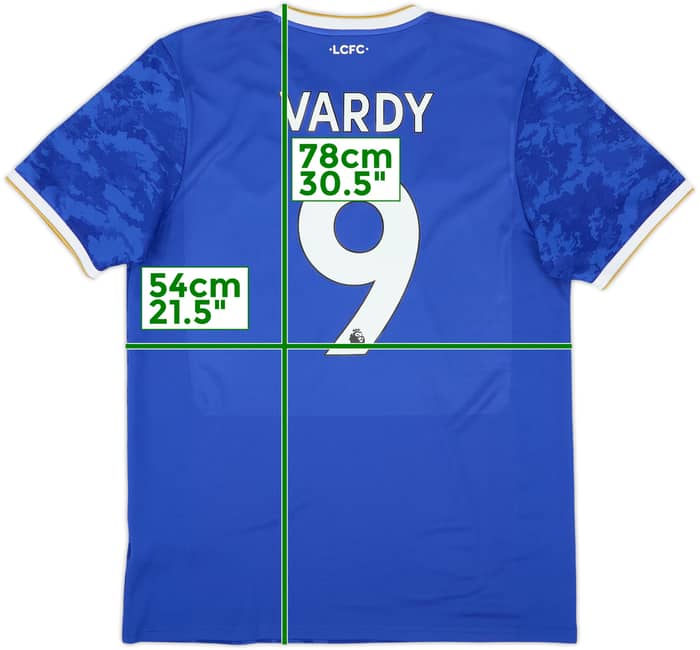 2021-22 Leicester Home Shirt Vardy #9 - 10/10 - (L)