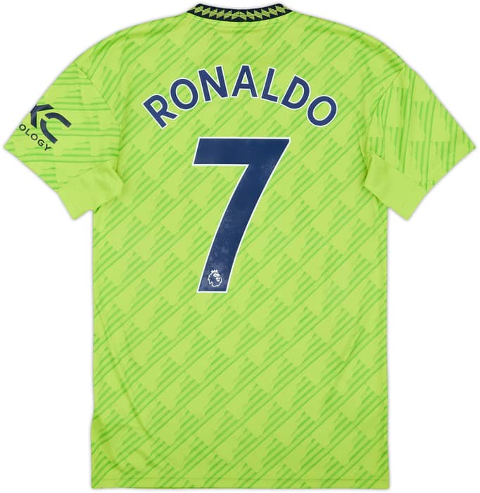 Camiseta de la tercera equipación del Manchester United 2022-23 Ronaldo #7 - 7/10 - (XS)