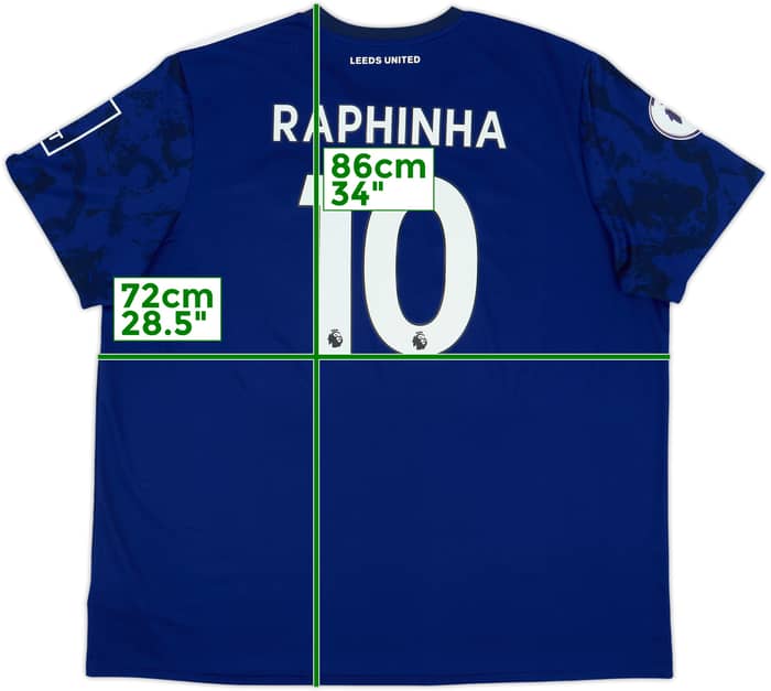 2021-22 Leeds United Camiseta Visitante Raphinha #10 - 10/10 - (3XL)