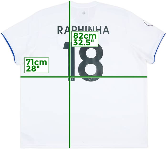 Camiseta de local del Leeds United 2020-21 Raphinha #18 - 7/10 - (3XL)
