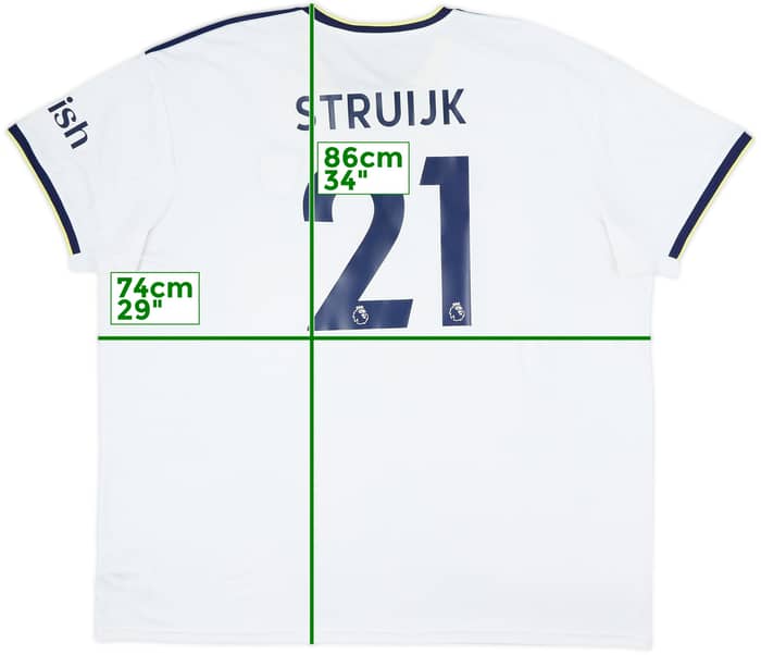 Camiseta de local del Leeds United 2022-23 Struijk #21 - 6/10 - (3XL)