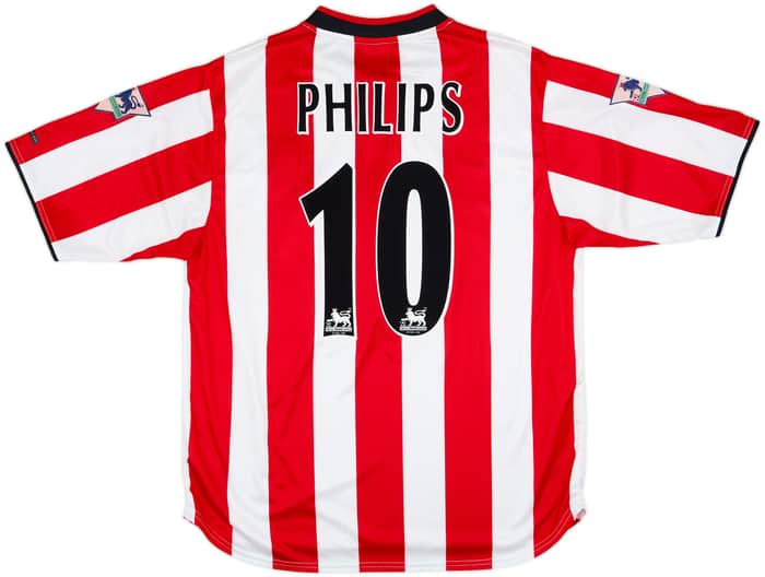 2000-02 Sunderland Home Shirt Phillips #10 - 8/10 - (L)