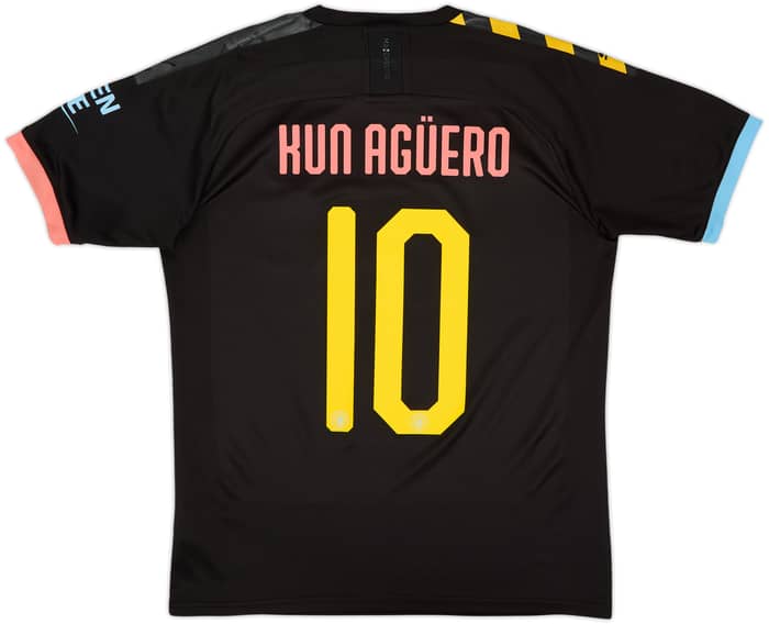 2019-20 Manchester City Away Shirt Kun Aguero #10 - 8/10 - (M)