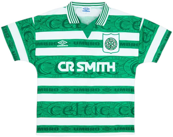 1995-97 Celtic Home Shirt - 9/10 - (M)