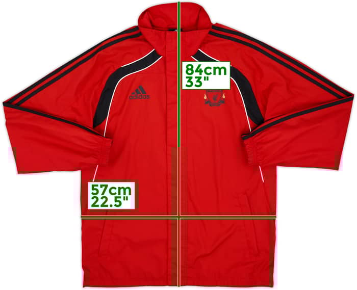 2010-11 Liverpool adidas Hooded Track Jacket - 5/10 - (M)