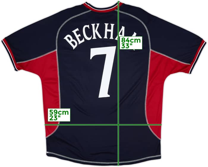 2000-01 Manchester United Third Shirt Beckham #7 - 8/10 - (XL)