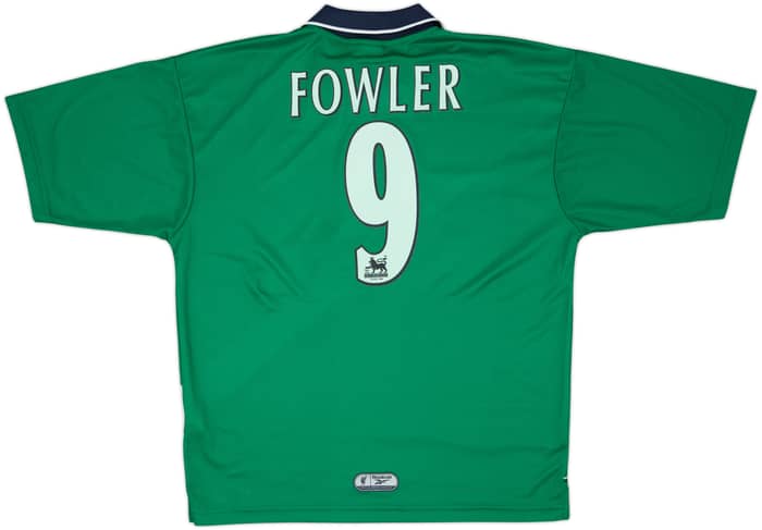1999-00 Liverpool Away Shirt Fowler #9 - 7/10 - (L)