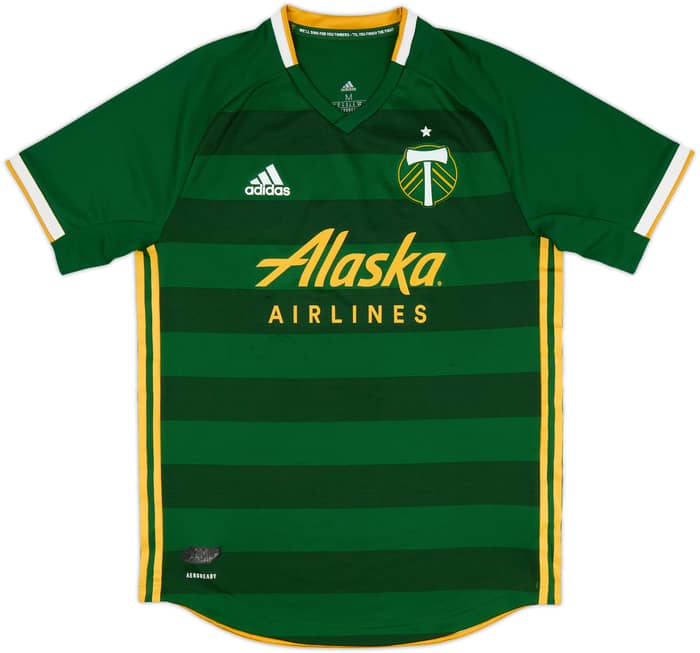2019-20 Portland Timbers Authentic Home Shirt - 8/10 - (M)