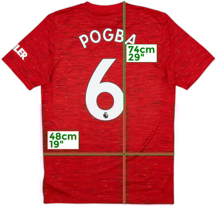 2020-21 Manchester United Home Shirt Pogba #6 - 10/10 - (M)