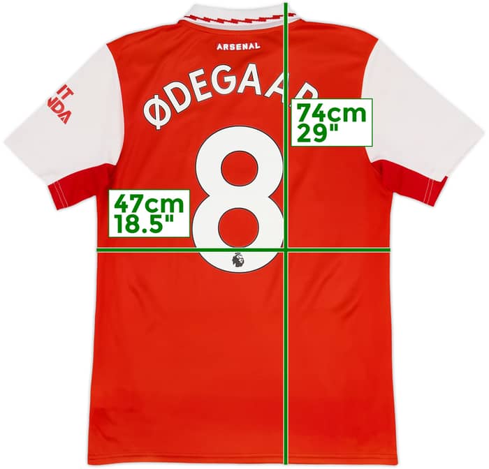2022-23 Arsenal Home Shirt Odegaard #8 - 5/10 - (S)
