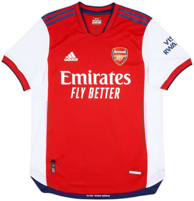 2021-22 Arsenal Authentic Home Shirt Saka #7 - 9/10 - (M)