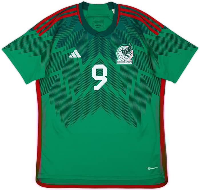 2022 Mexico Home Shirt Raul #9 - 6/10 - (L)