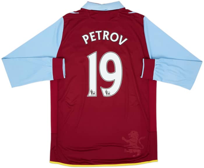 2012-13 Aston Villa Home L/S Shirt Petrov #19 - 7/10 - (L)