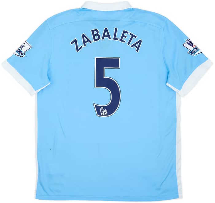 2015-16 Manchester City Home Shirt Zabaleta #5 - 7/10 - (L)