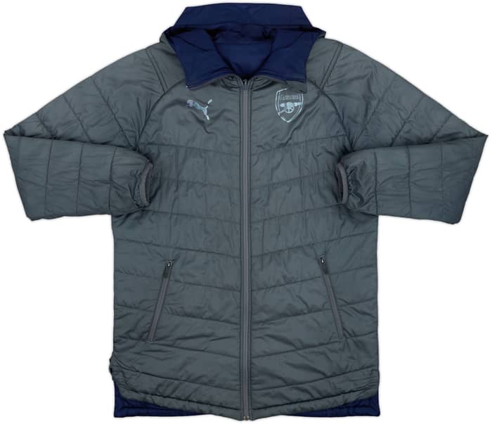 2017-18 Arsenal Puma Reversible Padded Bench Coat - 3/10 - (S)
