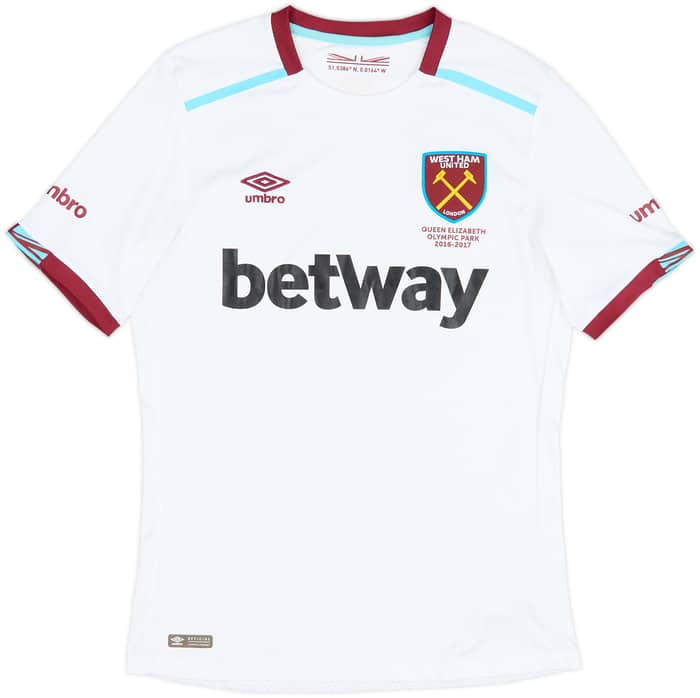 2016-17 West Ham Away Shirt Noble #16 - 8/10 - (M)