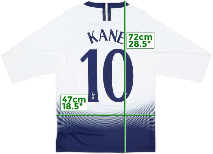 2018-19 Tottenham Home L/S Shirt Kane #10 - 9/10 - (S)