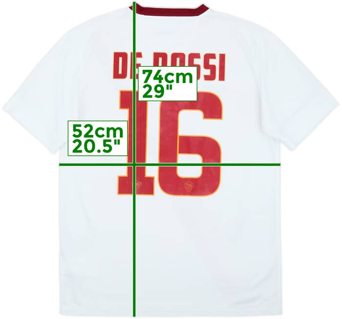 2014-15 Roma Away Shirt De Rossi #16 - 7/10 - (M)