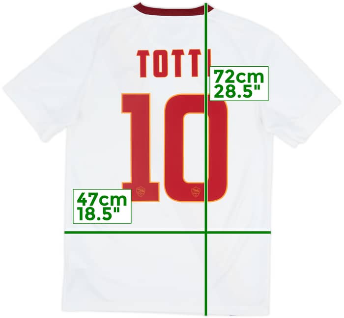 2014-15 Roma Away Shirt Totti #10 - 5/10 - (S)