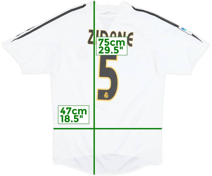 2004-05 Real Madrid Camiseta de local Zidane #5 - 8/10 - (S)