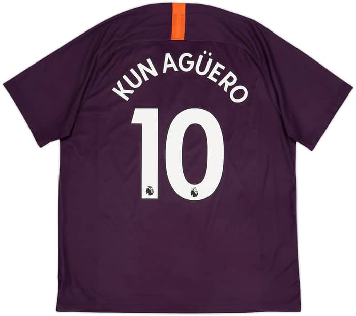 Camiseta de la tercera equipación del Manchester City 2018-19 Kun Aguero #10 - 10/10 - (XL)