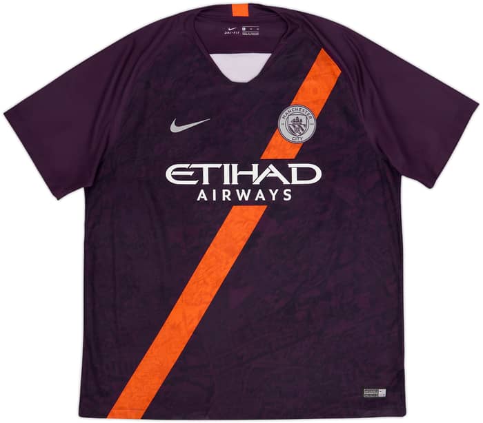 Camiseta de la tercera equipación del Manchester City 2018-19 Kun Aguero #10 - 10/10 - (XL)