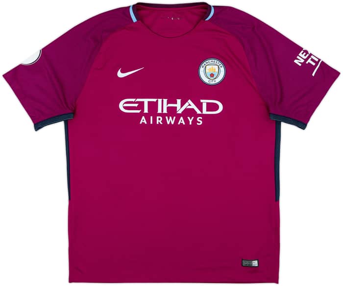 2017-18 Manchester City Away Shirt De Bruyne #17 - 9/10 - (XL)