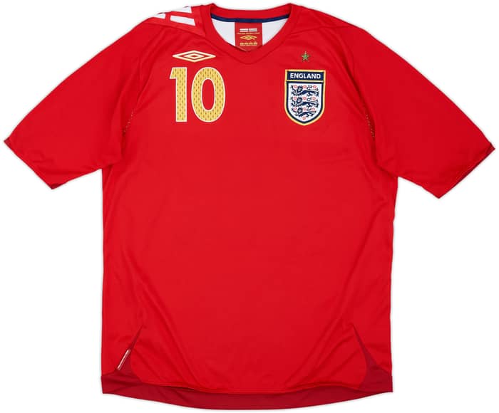 2006-08 Inglaterra Camiseta Visitante Owen #10 - 6/10 - (L)