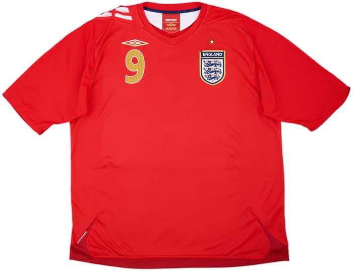 2006-08 England Away Shirt Rooney #9 - 5/10 - (XXL)