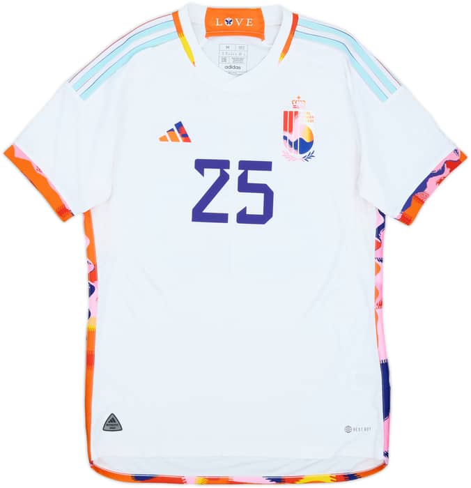 2022-23 Belgium Authentic Away Shirt Doku #25 - 8/10 - (M)