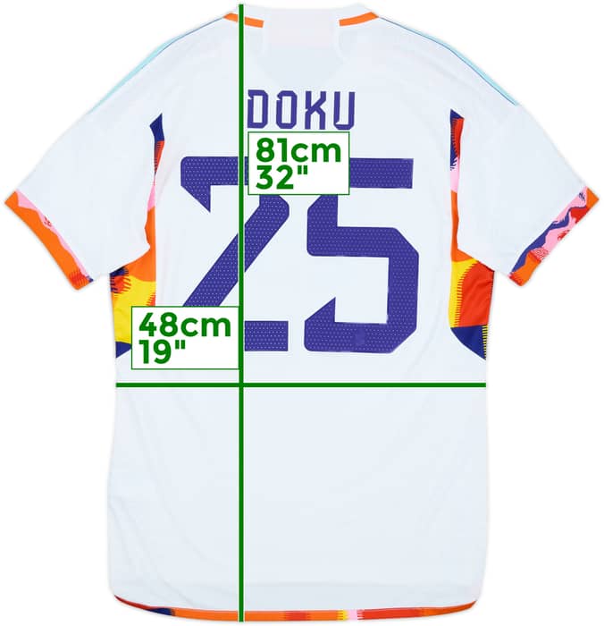 2022-23 Belgium Authentic Away Shirt Doku #25 - 8/10 - (M)